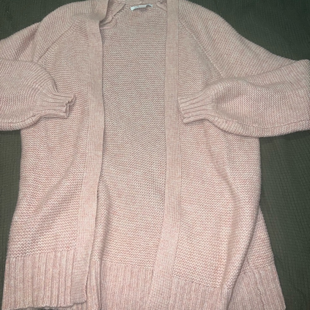 AE Pink Full Length Cardigan size XS
